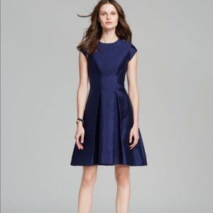Kate Spade Navy Dress with pleats and cap sleeves Size 0